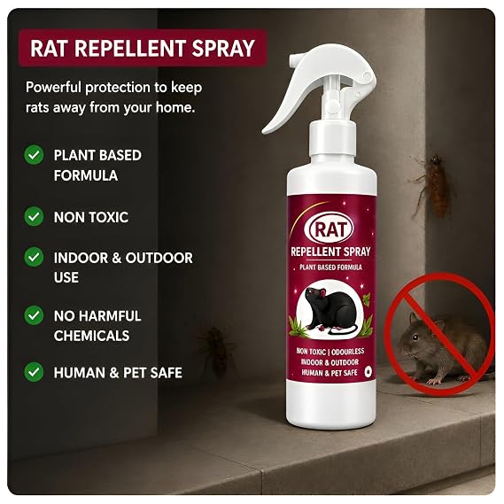 All-in-One Pest Control Combo | Rodent, Cockroach, Ant & Lizard Repellent Spray for Complete Home Safety