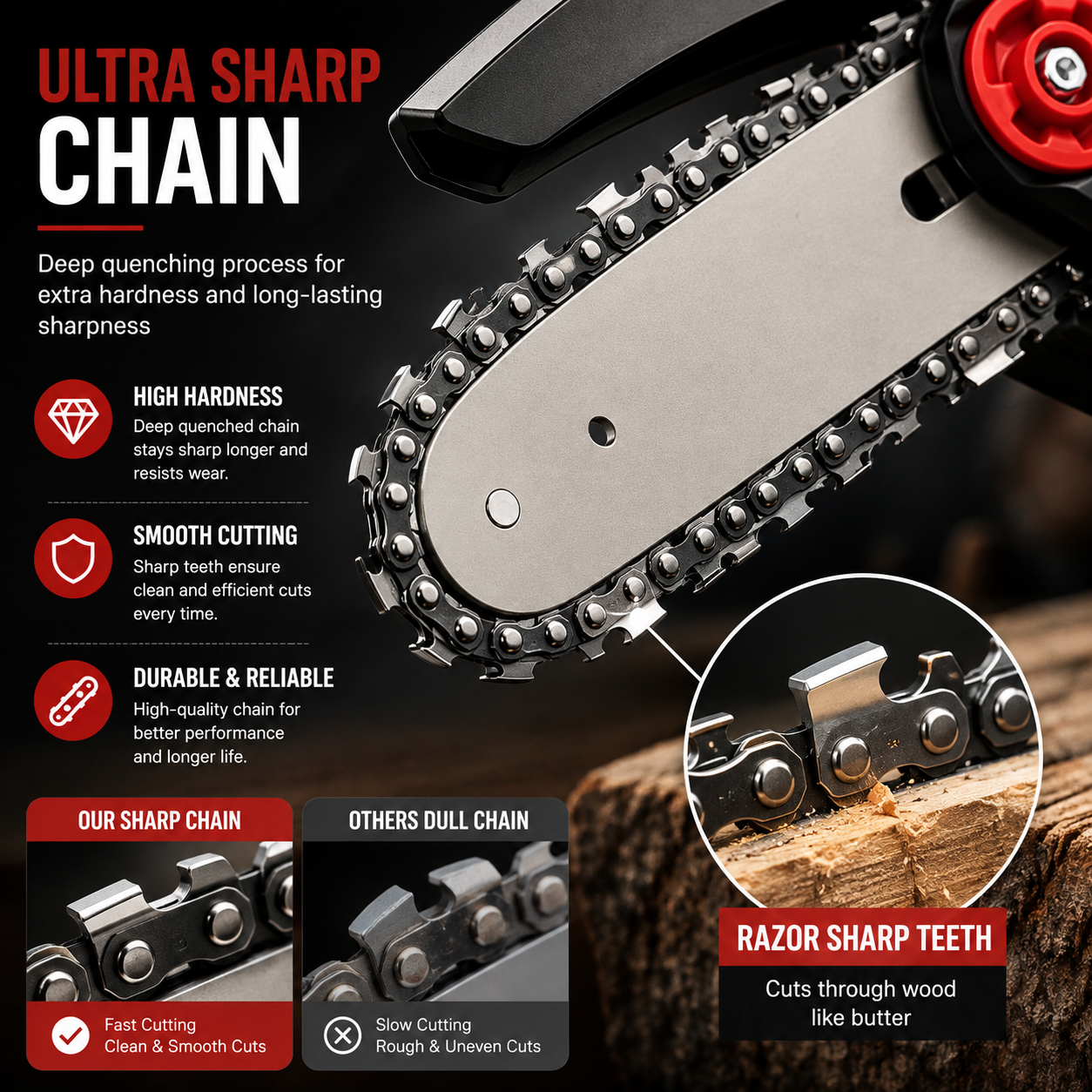 Electric Cordless Chainsaw – Powerful & Portable Wood Cutter