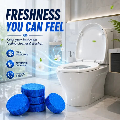 Automatic Toilet Cleaner Tablets – 70 Pcs | Flush Tank Cleaning Tablets for Fresh & Hygienic Toilet | Long-Lasting Freshness